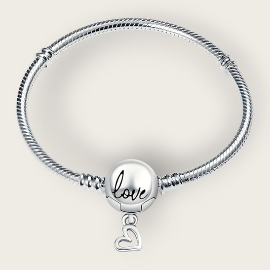 Affection Script Snake Chain Bracelet