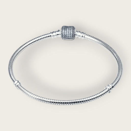 Elegance Cube Snake Chain Bracelet