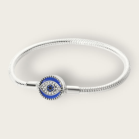 Evil Eye Snake Chain Bracelet