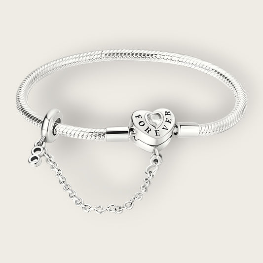 Heart's Promise Snake Chain Bracelet