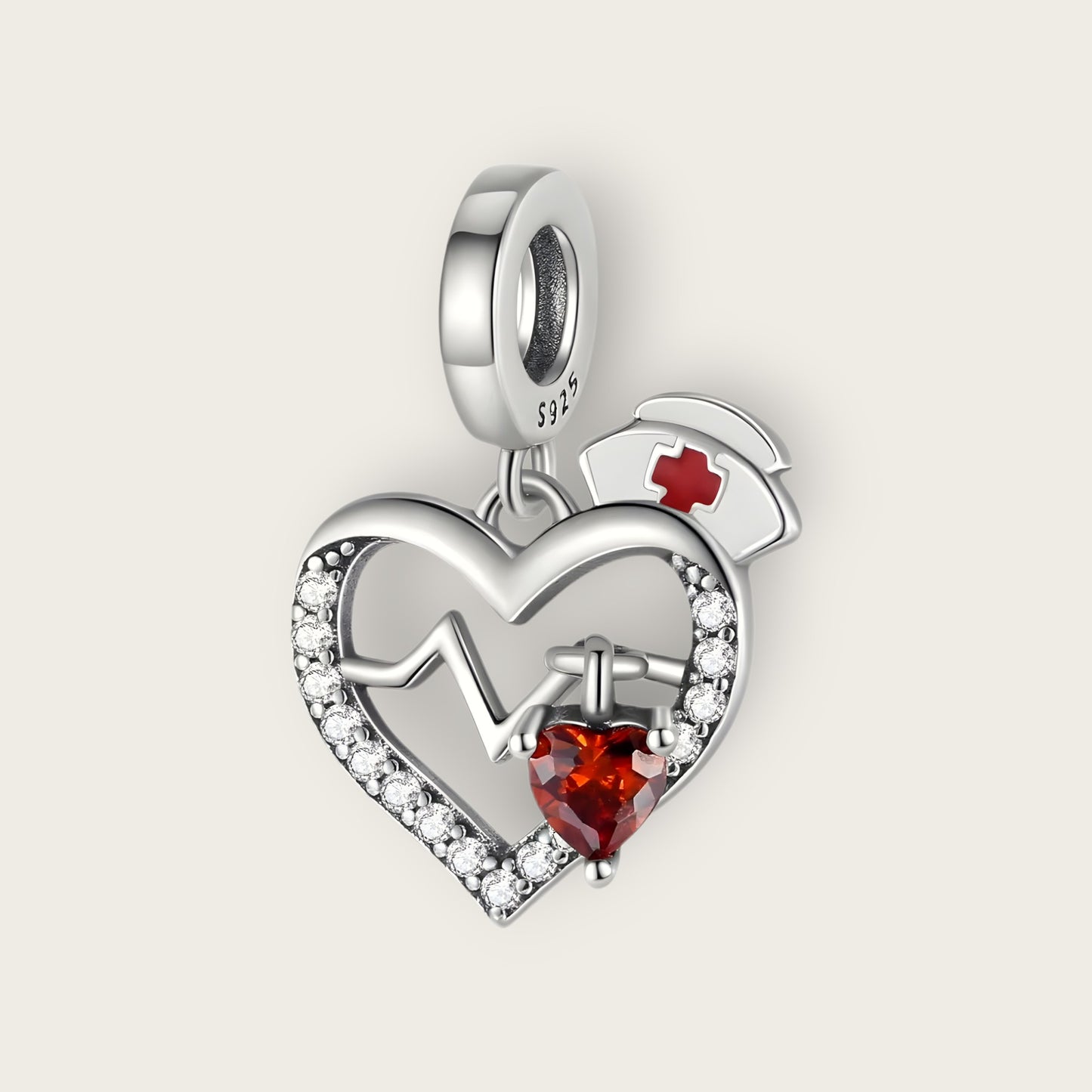 Heartbeat Hero Charm