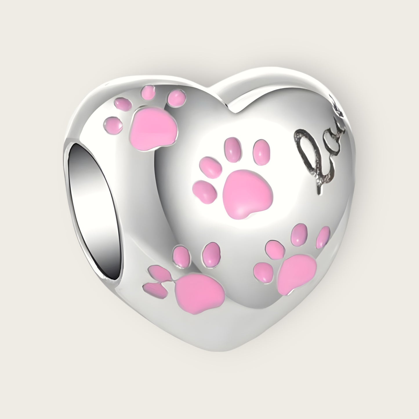 Paw Heart Charm