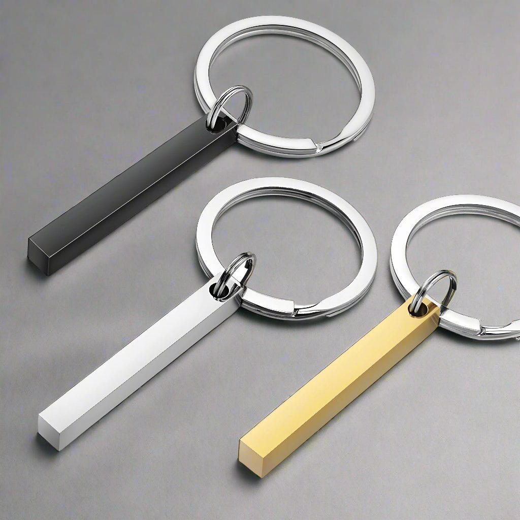 Engrave-It-All Bar Keychain - Personalized AirTag Alternative