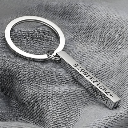 Engrave-It-All Bar Keychain - Personalized AirTag Alternative